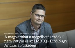 A magyarokat a meg&eacute;lhet&eacute;s &eacute;rdekli, nem Putyin &eacute;s az LMBTQ